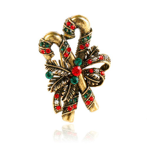 Christmas suit pin brooch