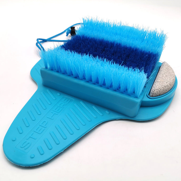 Foot massage brush with suction cup