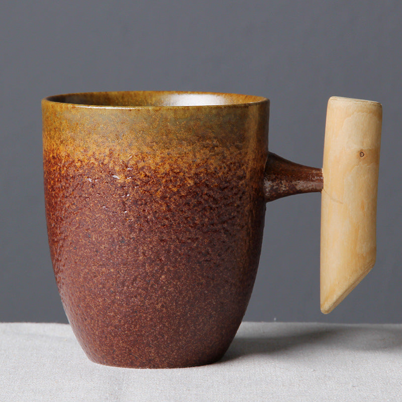 Japanese-style Vintage Ceramic Coffee Mug