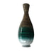 28" Distressed Aqua Spun Bamboo Artisan Floor Vase - Minihomy