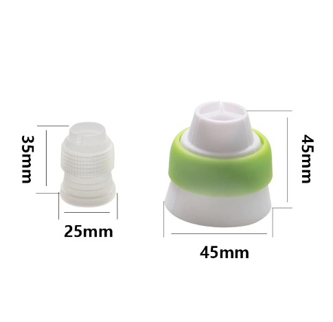 set Russian Confectioner Piping Nozzles Tips 1 Pcs Bag 2 Silicone Coupler Leaf Brush Cupcake Decoration Cake DIY Dessert