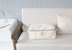 Thick canvas storage box clothes finishing storage bag with cover zipper quilt storage bag