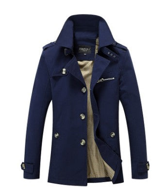 Casual Business Trench Coat Mens