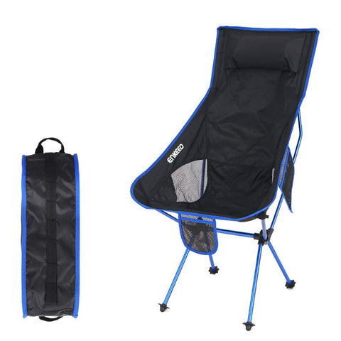 Moon Chair Heightening Large Fishing Chair Folding Chair Camping Back Chair Aluminum Alloy Leisure Chair