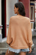 Scoop Neck Drop Shoulder Sweater - Minihomy