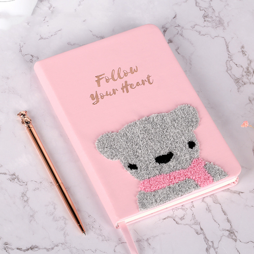 Bear Doll Girl Gift A5 Notebook Thermos