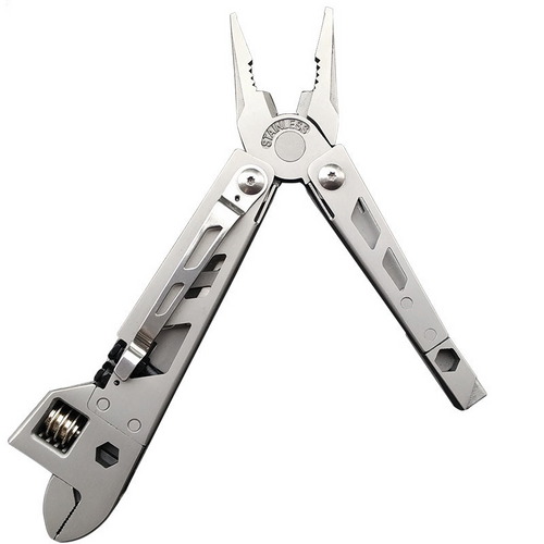 Multi-function Wrench Outdoor Survival Tool Stainless Steel Adjustable Wrench Pliers