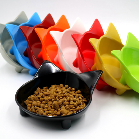 Pet supplies pet bowl melamine slip Colored  Cat Bowl