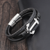 European and American woven leather bracelet - Minihomy