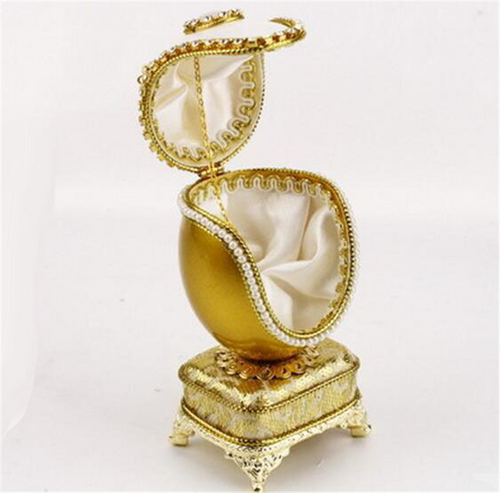 Egg carving jewelry music box