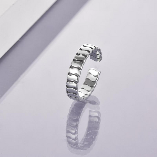Adjustable Ring Sterling Silver Open Ring Celtic Rose Knot Adjustable Band Ring for Women Men