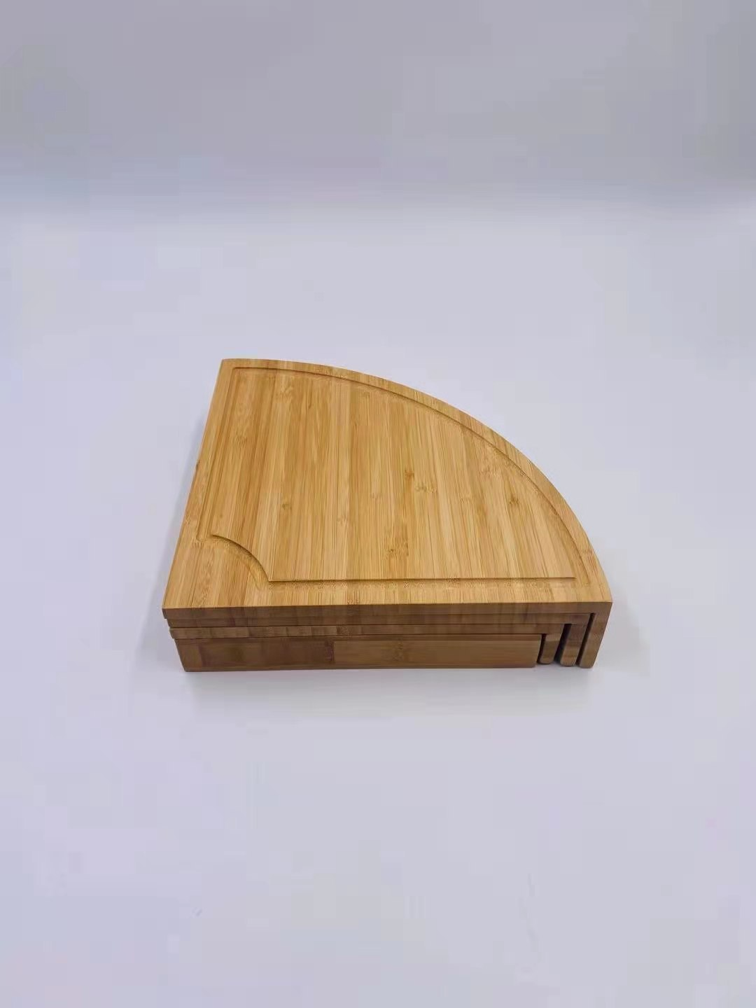 Bamboo Drawer Cheese Knife Bread Fruit Snack Plate