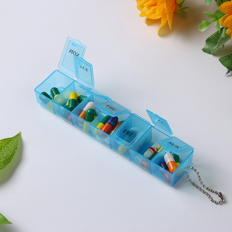 Large-Capacity Compartmentalized Travel Pill Box