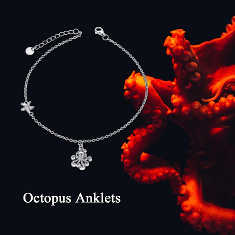 Sterling Silver Octopus Bracelet Octopus Jewelry