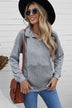 Quilted Half-Zip Sweatshirt with Pocket - Minihomy