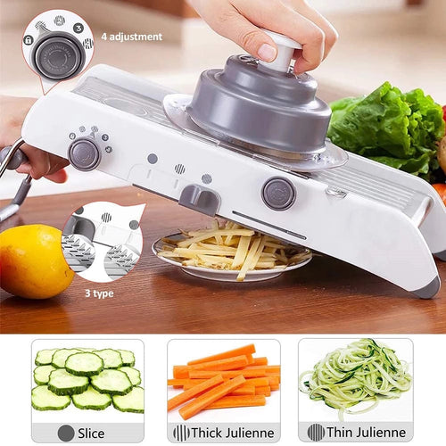 Slicer Manual Vegetable Cutter for Kitchen Terka Adjustable Stainless Steel Knife