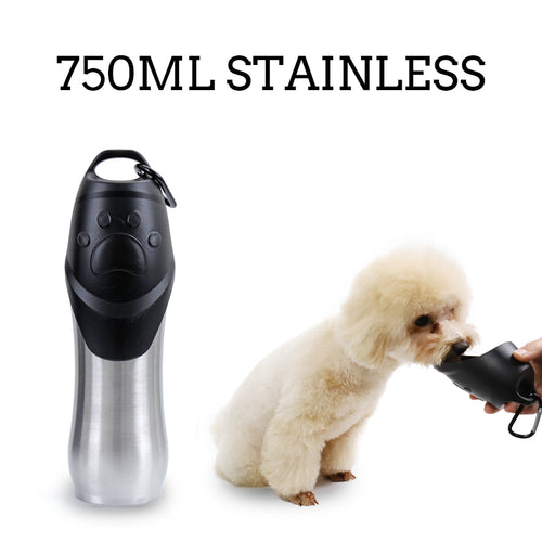 Stainless Steel Pets Drinking Water Bottle