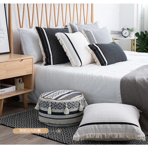 Rectangular Pillow Car Waist Backrest Pillow Bedside Backrest Cushion Bed And Hotel Model Room Soft Decoration Nordic Style