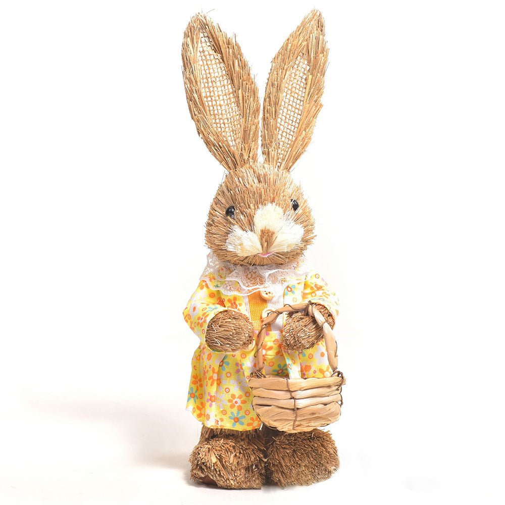 Simulation Papyrus Easter Rabbit Decoration Home