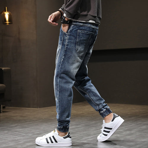 Men's Plus Velvet Stretch Plus Size Jeans Slim Casual