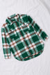 Plaid Dropped Shoulder Pocket Shacket - Minihomy