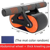 Double Wheel Abdominal Exerciser Automatic Rebound Trainer