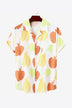 Full Size Printed Button-Up Short Sleeve Shirt - Minihomy