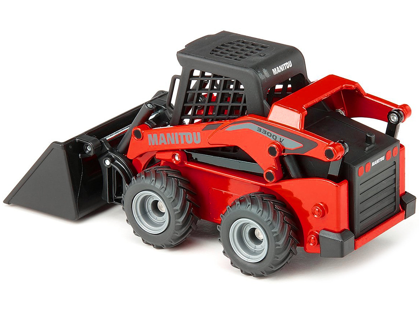 Manitou 3300V Skid Steer Loader Red 1/32 Diecast Model by Siku - Minihomy