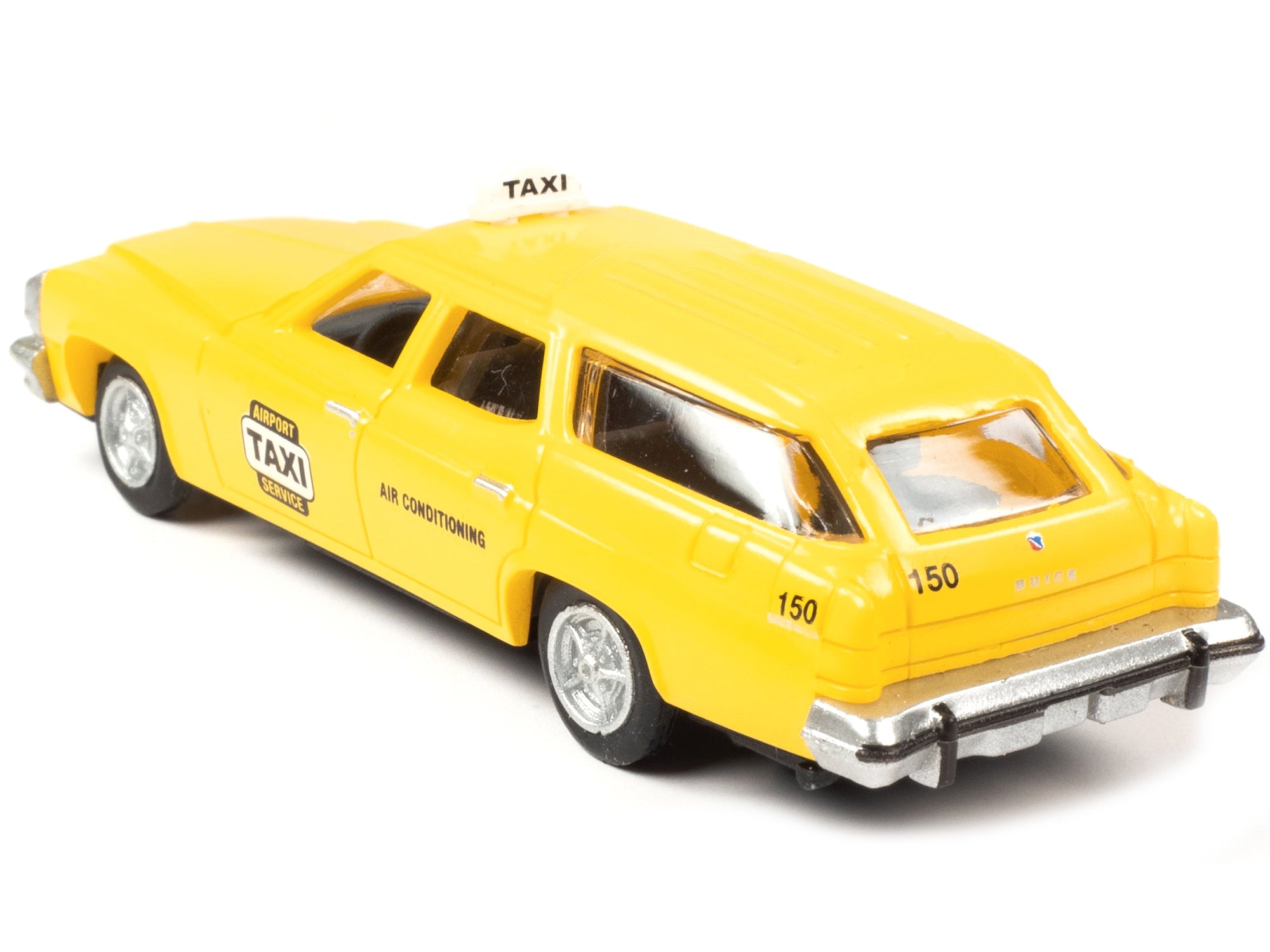 1974 Buick Estate Station Wagon Taxi Yellow 1/87 (HO) Scale Model by Classic Metal Works - Minihomy