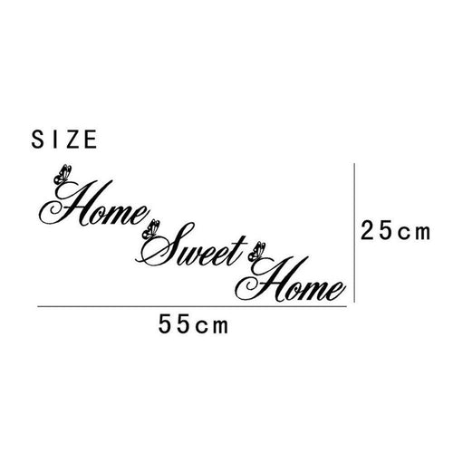 Home sweet home living room bedroom carved wall sticker