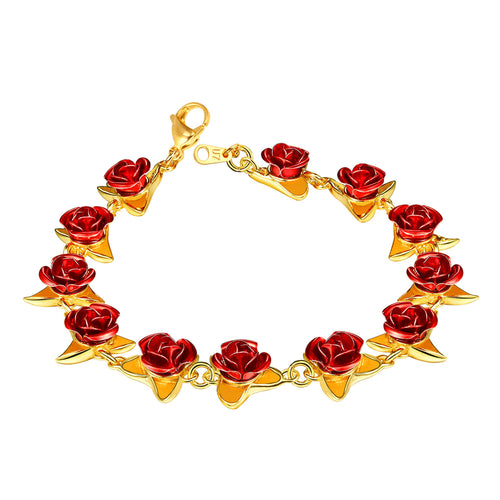 Rose Flower Bracelet