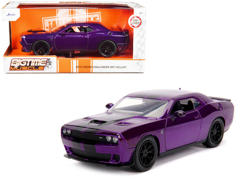 2015 Dodge Challenger SRT Hellcat Purple with Black Stripes 