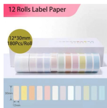 Pure color label thermal paper