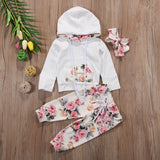 Long sleeve cotton suit three-piece