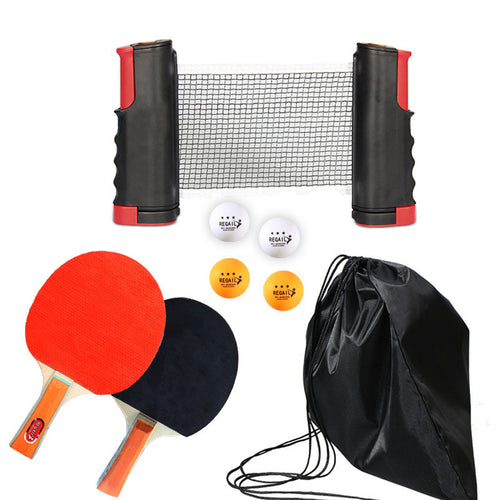 Retractable and Portable Table Tennis Racket Set
