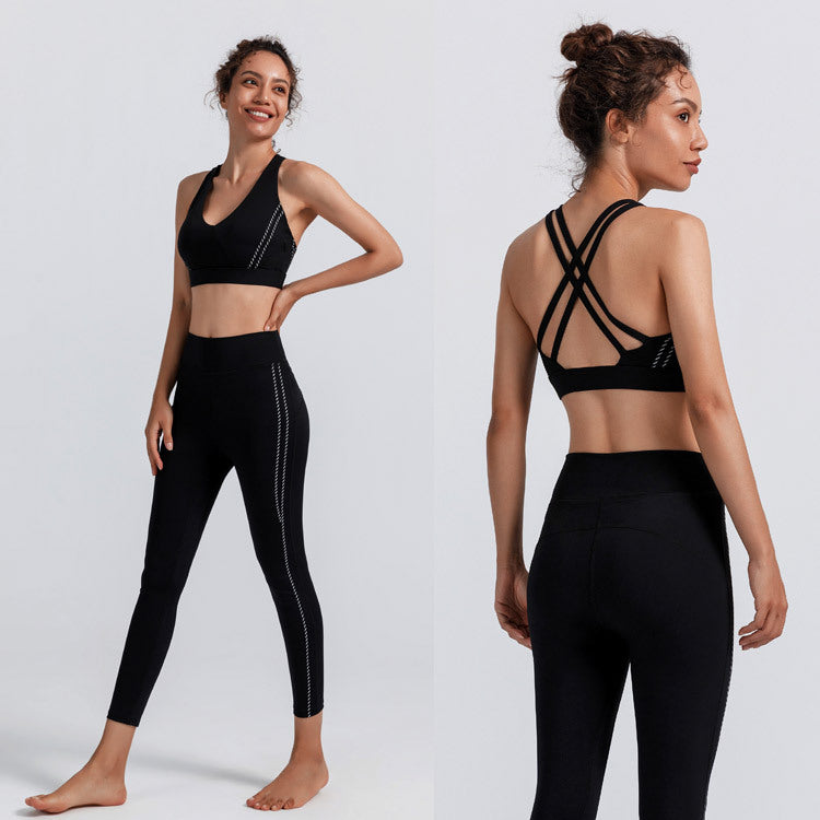 Reflective Night Run Shock-proof Compact Bra