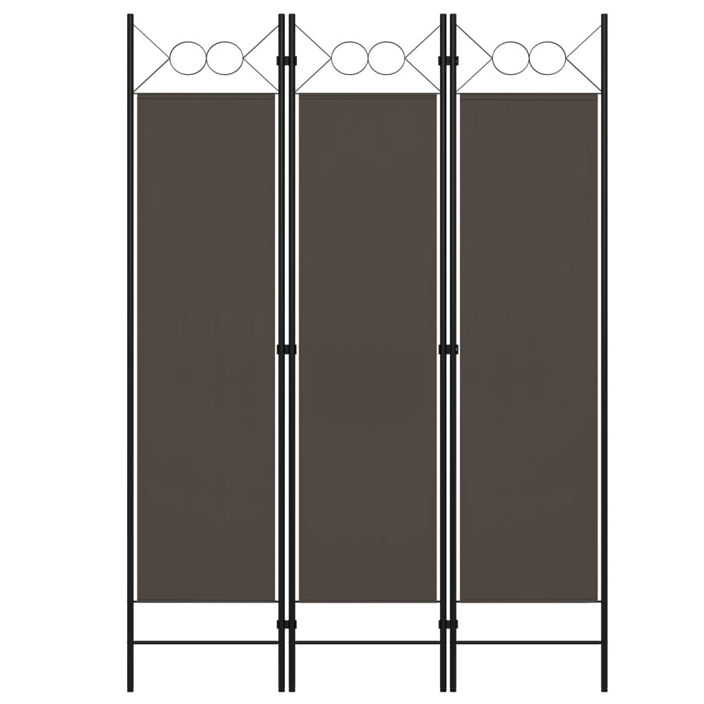 vidaXL 3-Panel Room Divider Anthracite 47.2"x70.9"