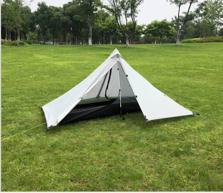 Portable camping pyramid tent single outdoor equipment camping supplies - Minihomy