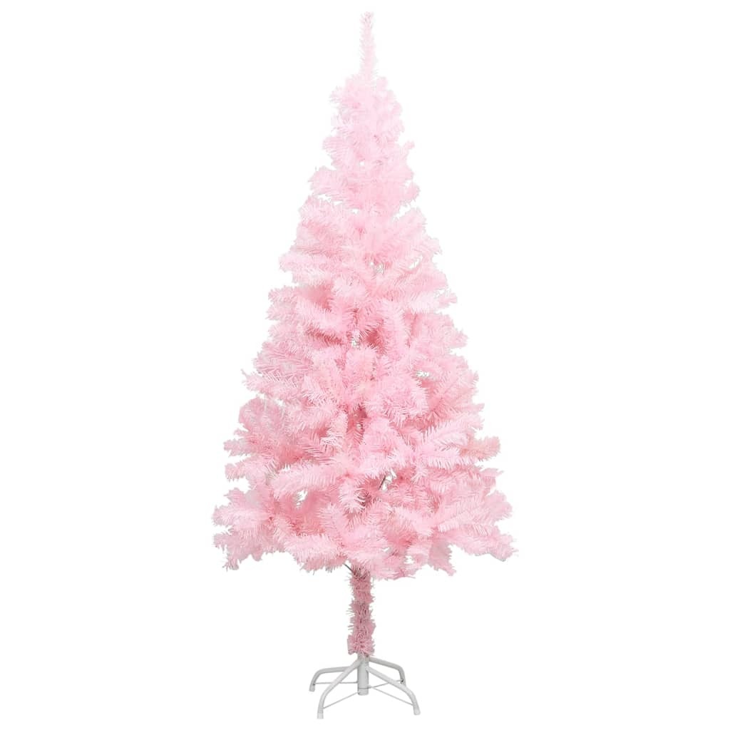 vidaXL Artificial Christmas Tree with Stand Pink 6 ft PVC