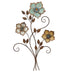 Distressed Chic Metal Flower Wall Decor - Minihomy