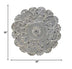 Distressed Floral Metal Medallion Wall Decor - Minihomy