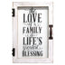 Life's Blessings" Metal Wood Wall Decor - Minihomy