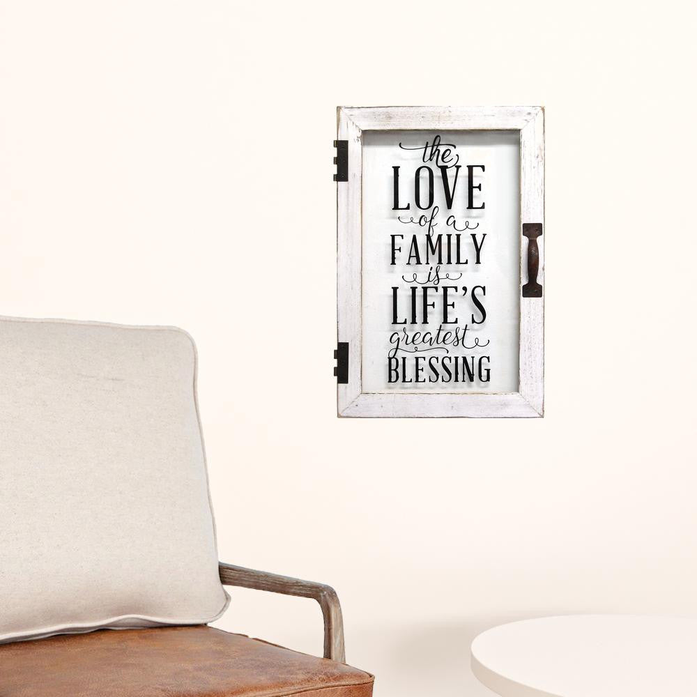 Life's Blessings" Metal Wood Wall Decor - Minihomy