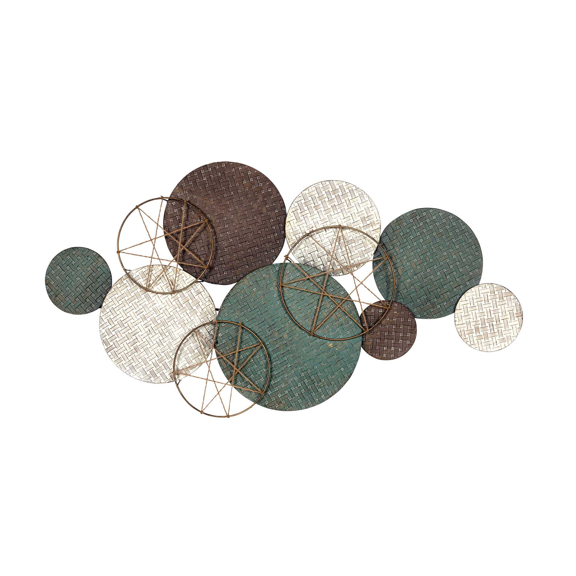 Textured Metal Plate Wall Decor