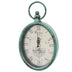 11.5 Teal Oval Vintage Look Metal Wall Clock - Minihomy