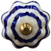 1.5" X 1.5" X 1.5" White Blue And Copper  Knobs 12 Pack - Minihomy