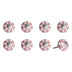 1.5" X 1.5" X 1.5" Hues Of Pink Red And Green  Knobs 8 Pack - Minihomy