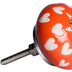 1.5" X 1.5" X 1.5" Orange White And Silver  Knobs 12 Pack - Minihomy