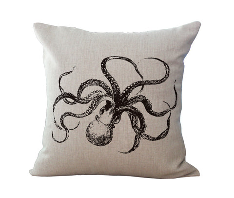 Mr. Octopus Cotton Pillow