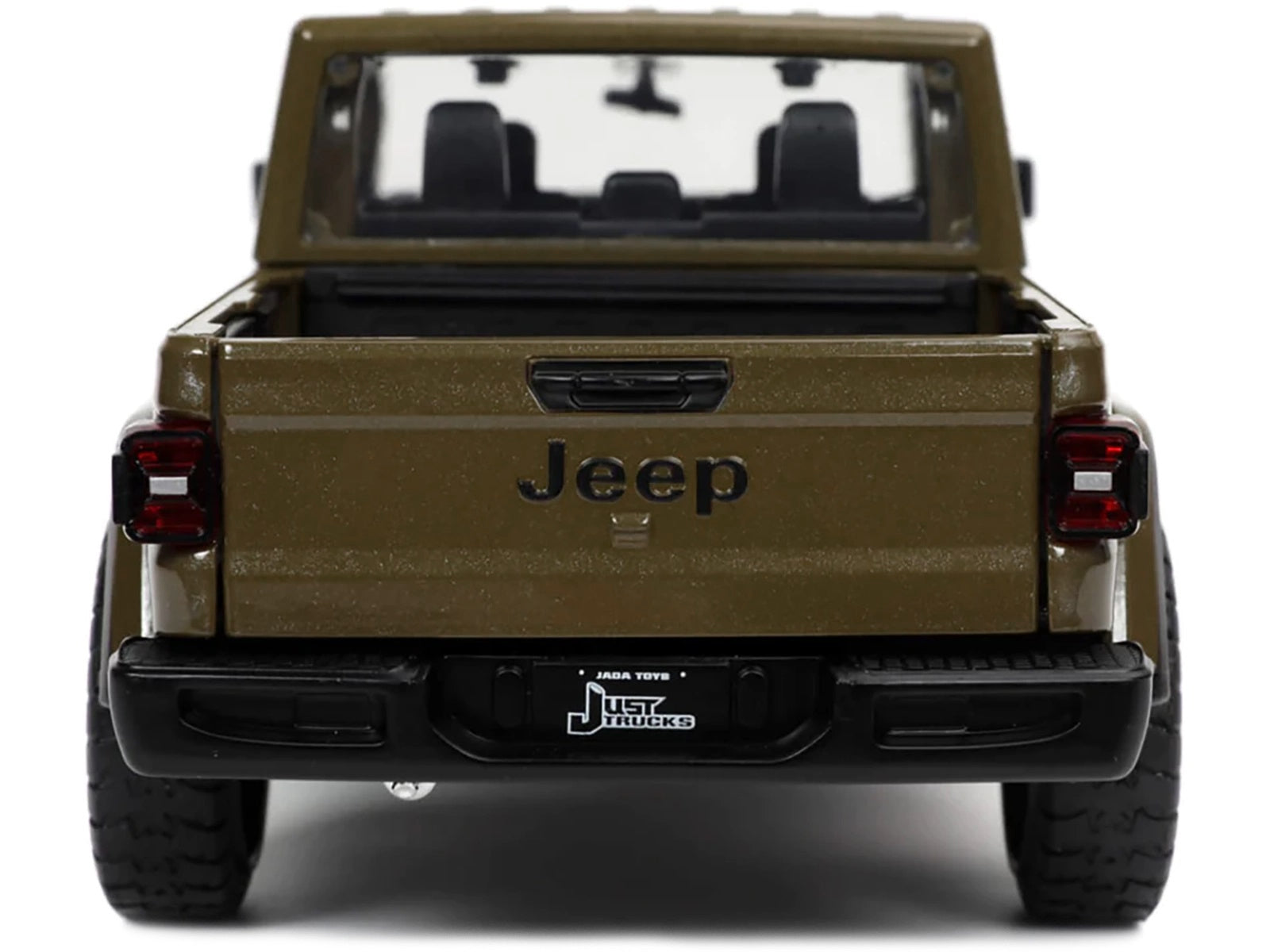 2020 Jeep Gladiator Rubicon Pickup Truck Dark Green Metallic with Extra Wheels "Just Trucks" Series 1/24 Diecast Model Car by Jada - Minihomy